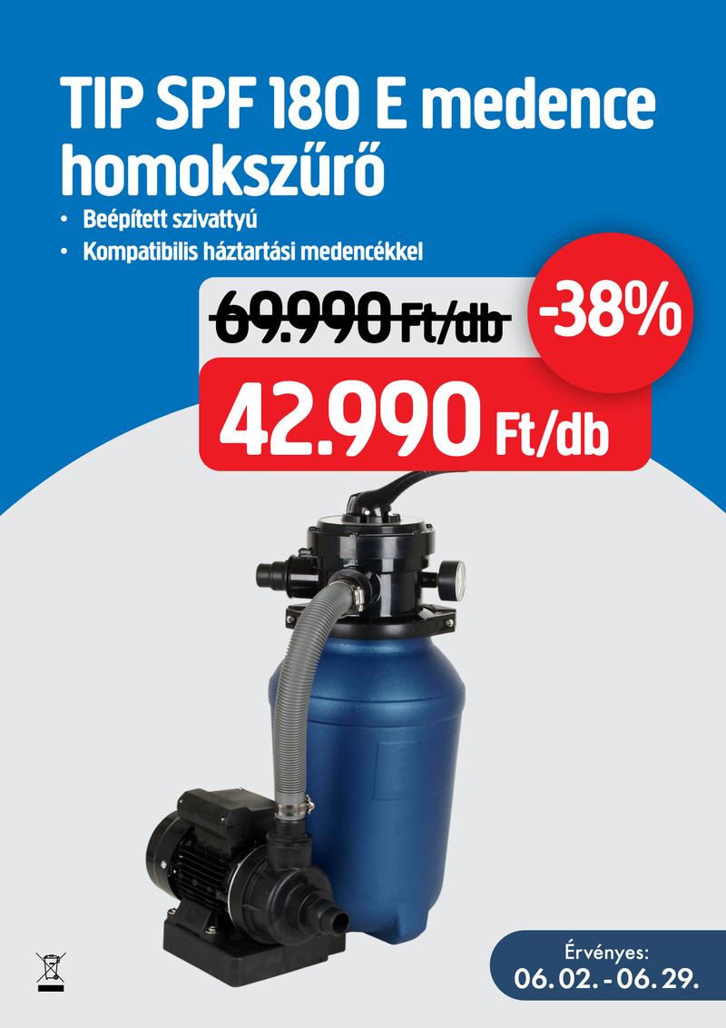 Medence homokszűrő