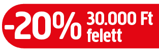 -20% 30.000 Ft felett