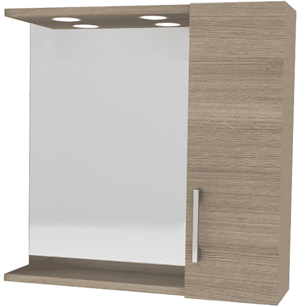 Tükör és tükörvilágítás fürdőszobabútorhoz