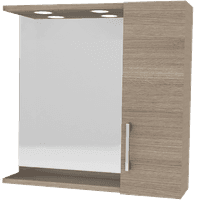 Tükör és tükörvilágítás fürdőszobabútorhoz