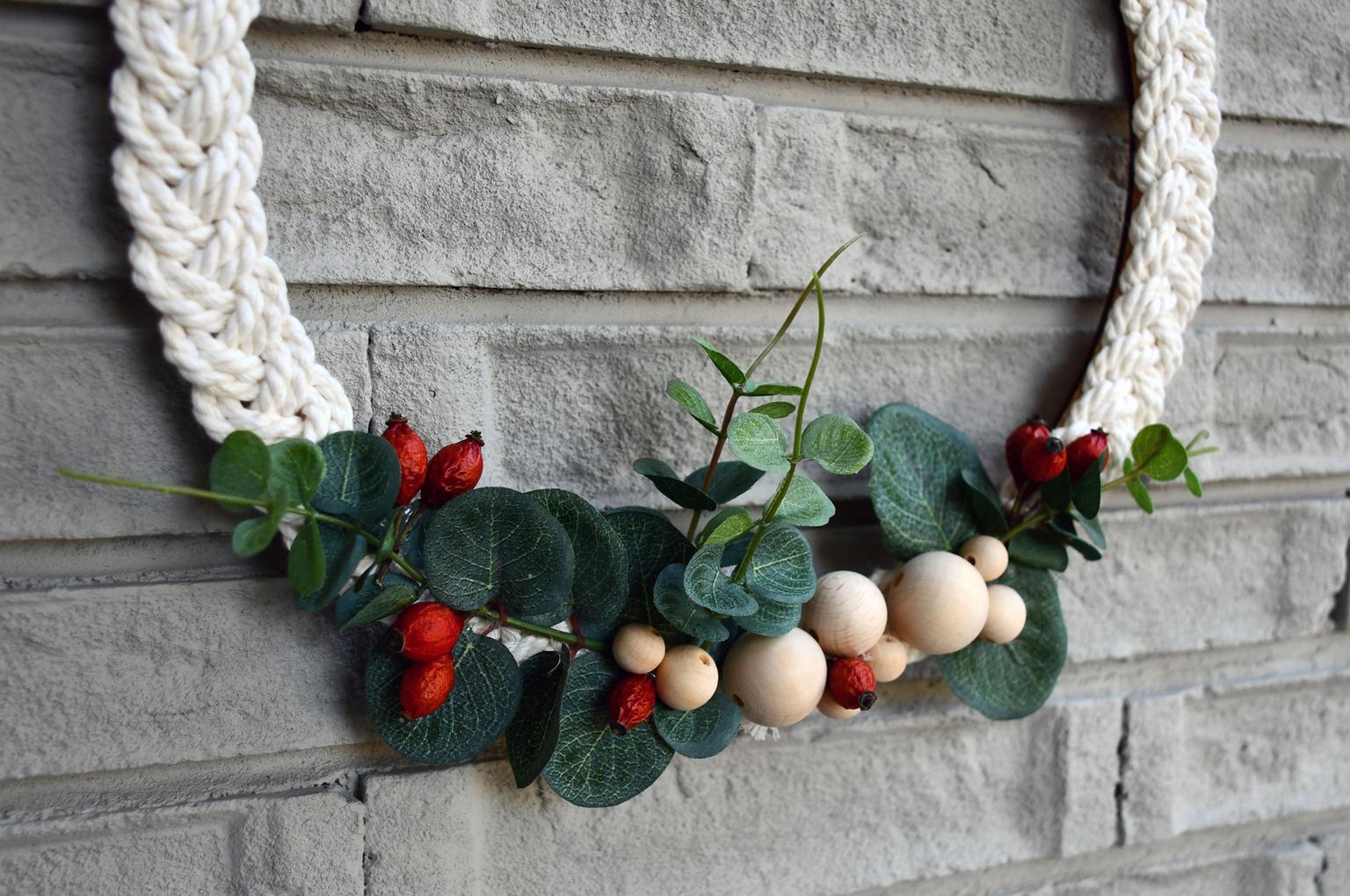 Őszi kopogtató eukaliptusszal