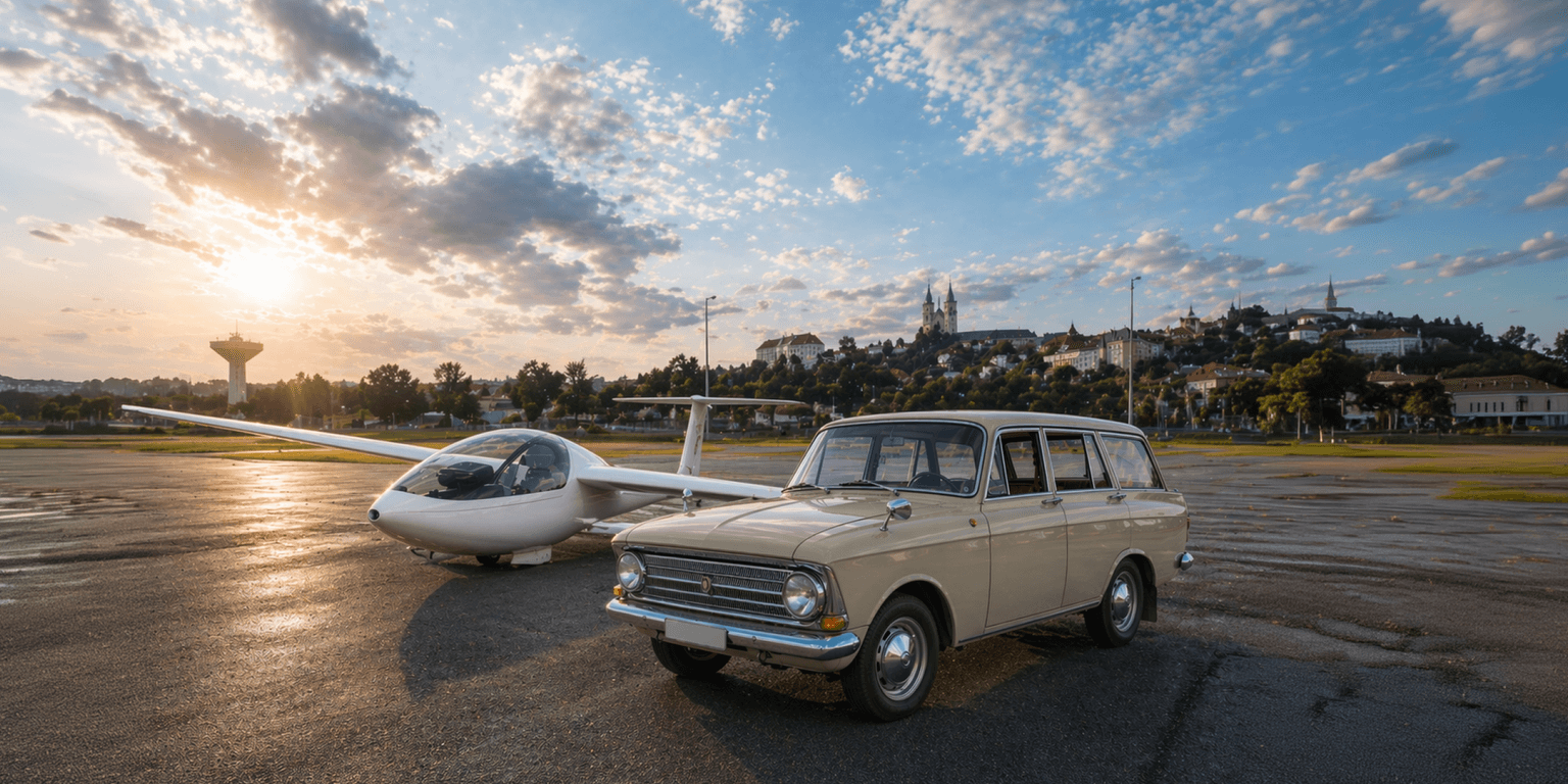 Repülő + veterán autó egy helyen – és te bele is ülhetsz!