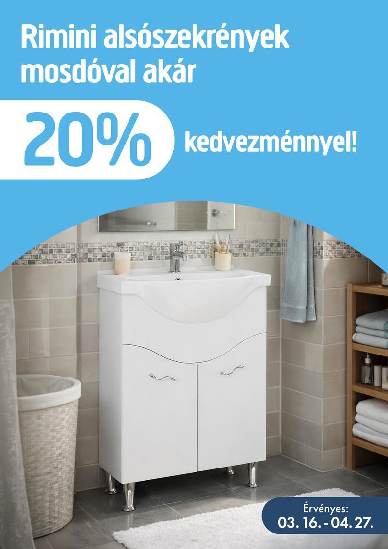 Fürdőszobabútor akció