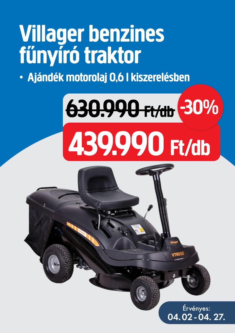 Fűnyíró traktor