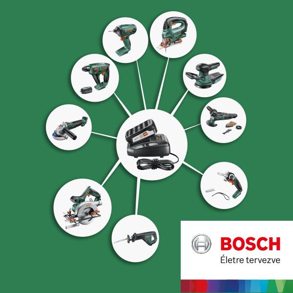 Többféle eszköz, egyetlen akku: Bosch