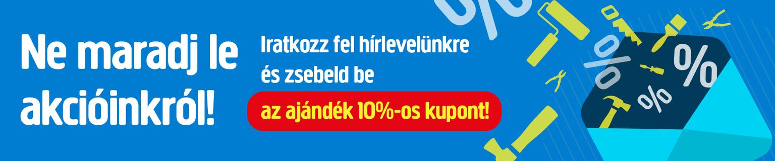 Hírlevél feliratkoztató oldal