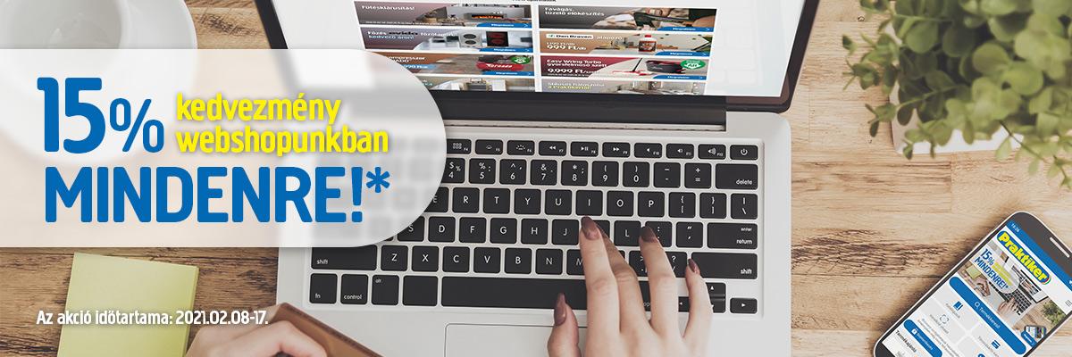 Webshop akció -15%