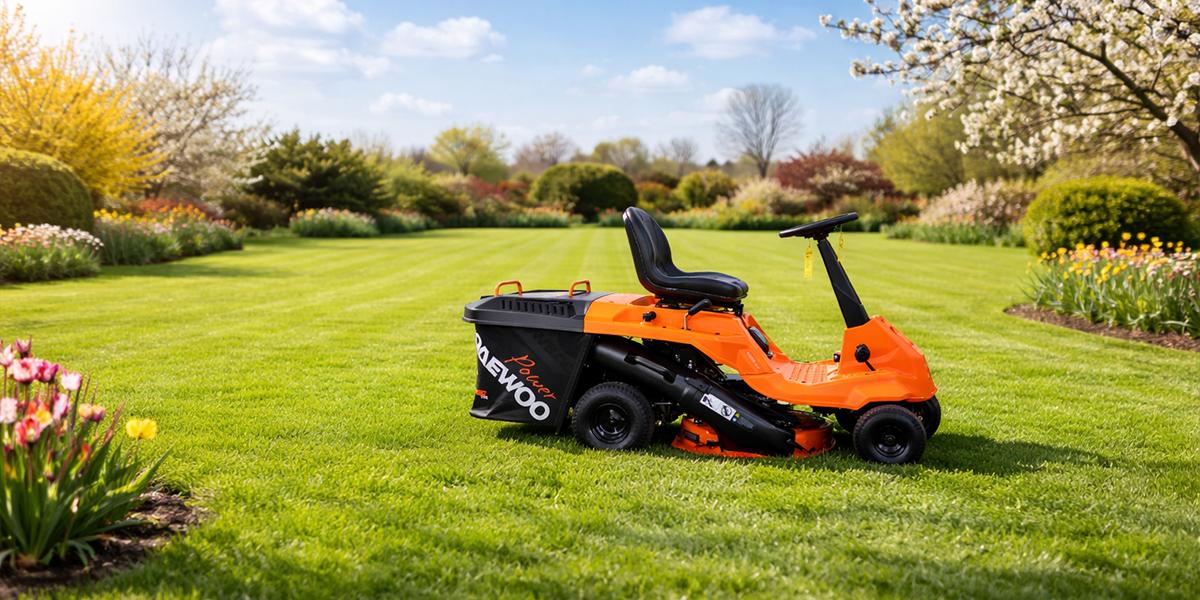 Daewoo benzines fűnyíró traktor